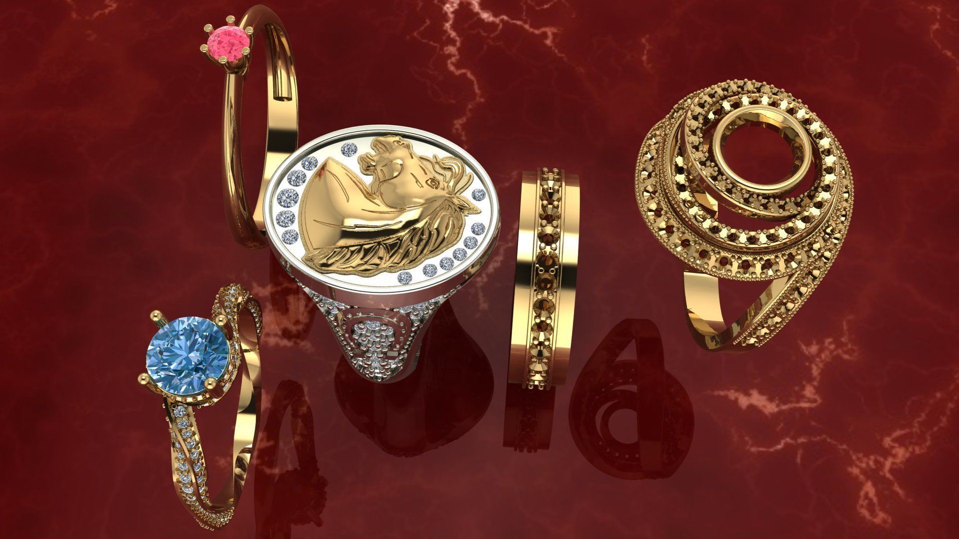 STYLISH Rings For Gifts-Wadding-Daily Use 3D print model_10