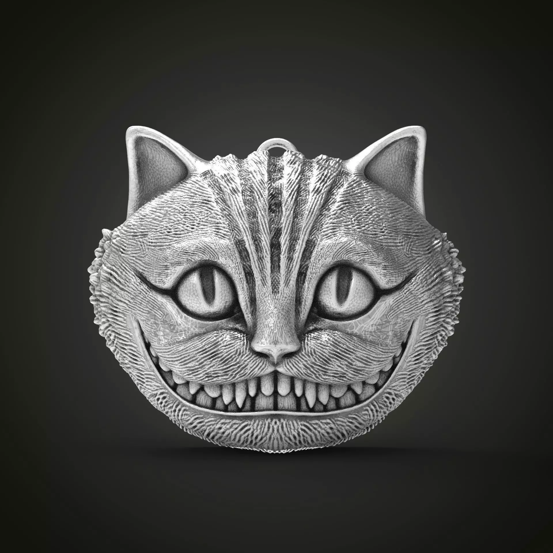 Chechire cat pendant 3D print model
