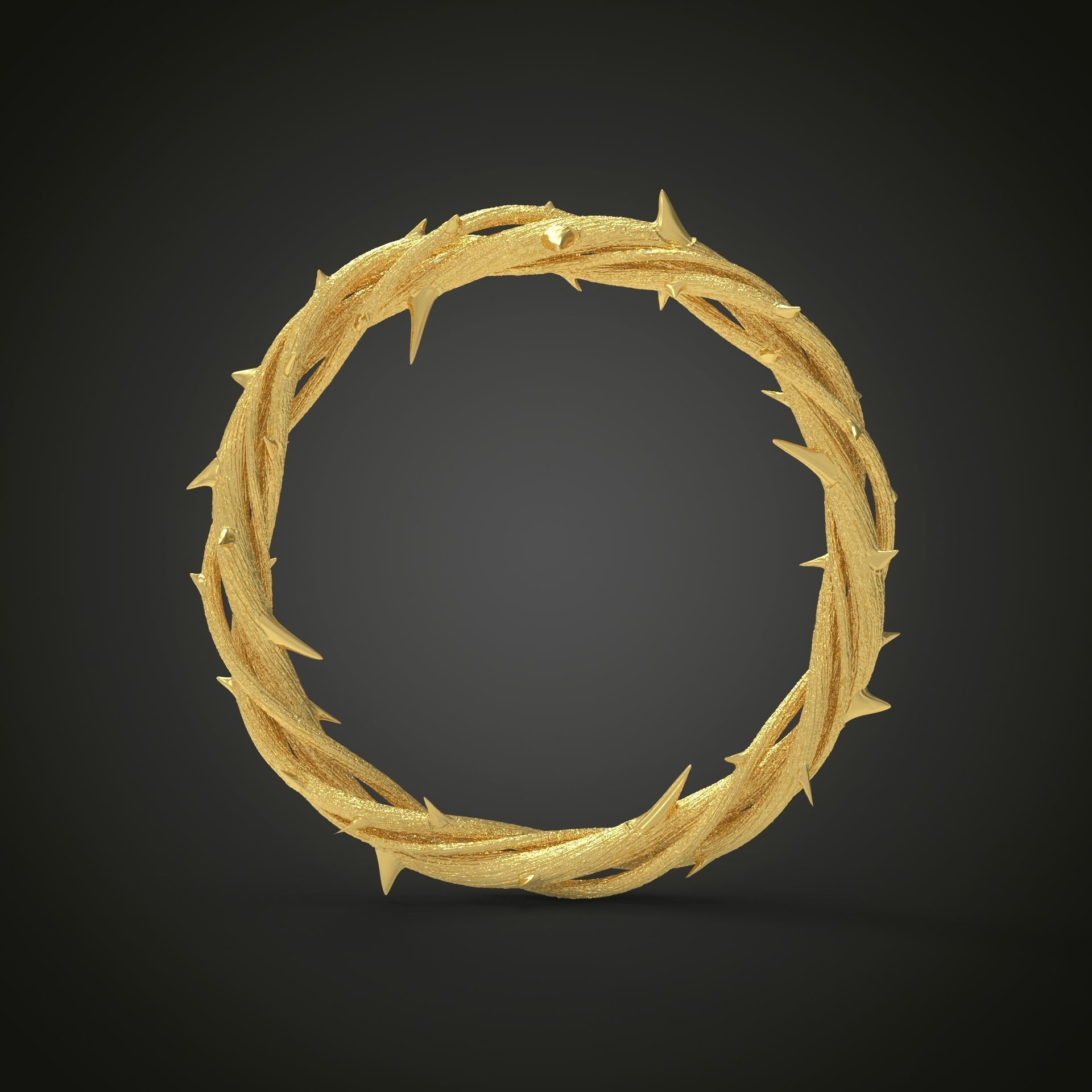 Crown of thorn 3d print model 3D print model_4