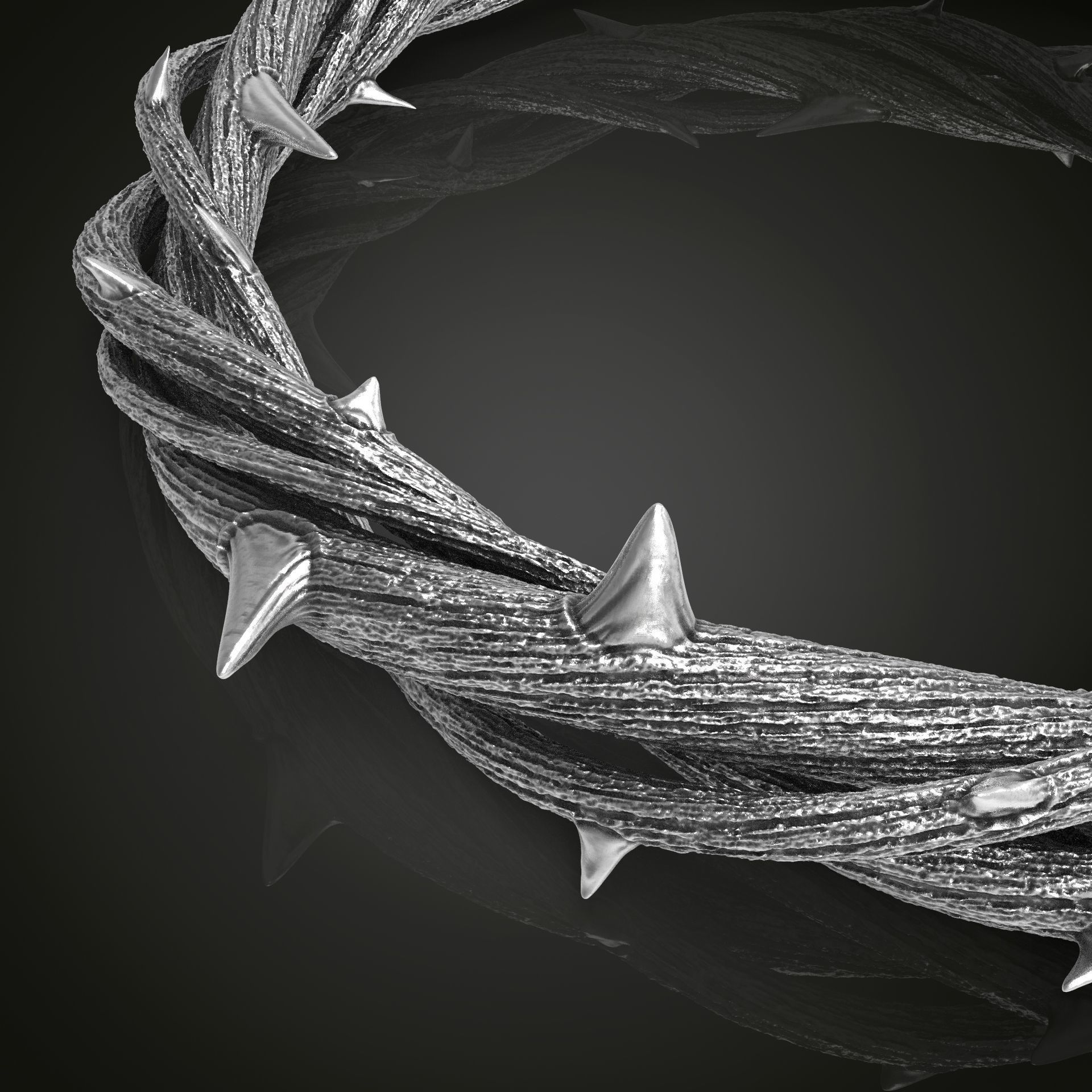 Crown of thorn 3d print model 3D print model_2