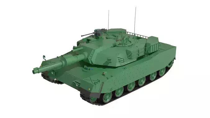 South Korean K1A1 low-poly tank