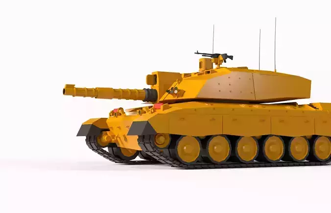 Challenger 2 Low-poly tank 