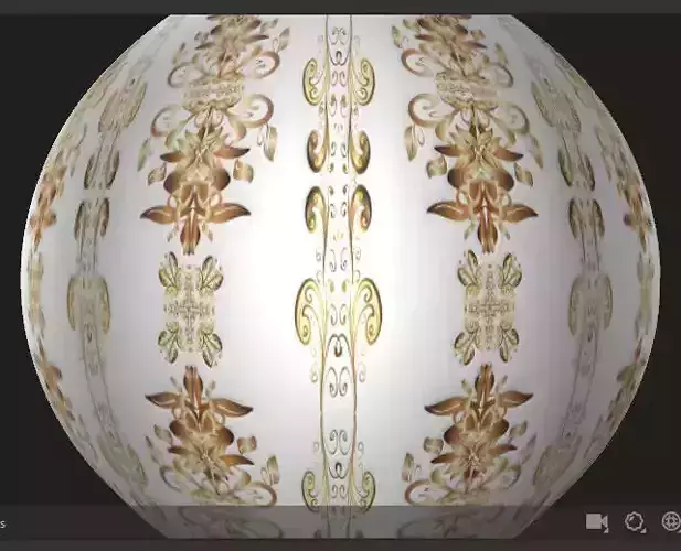 Vintage and doodles Surface PBR Texture on white background 