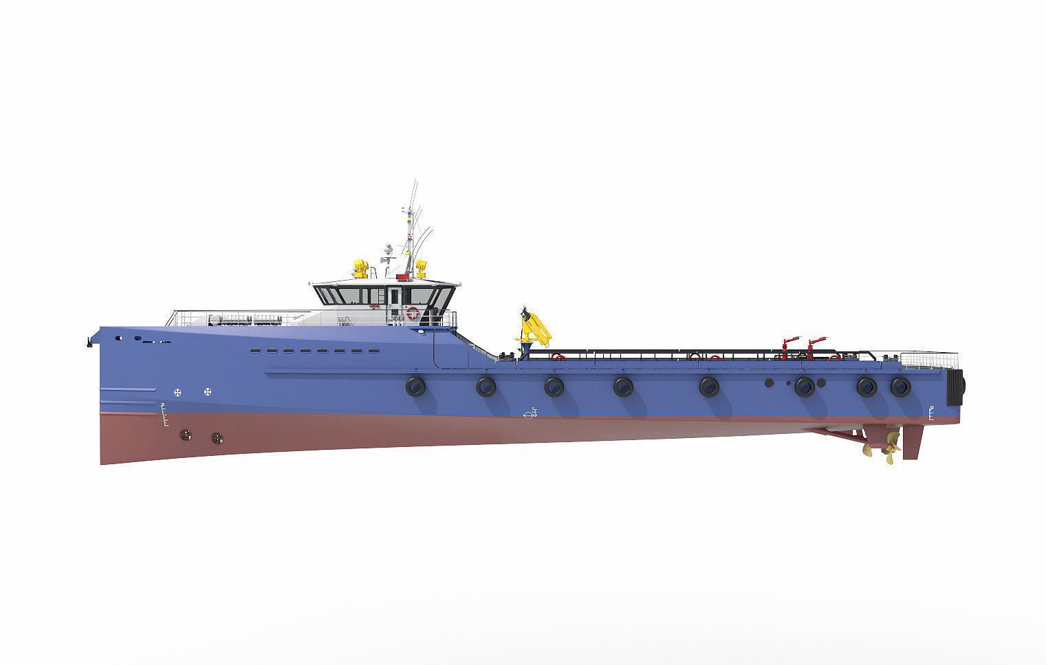 FAST CREW SUPPLIER VESSEL 3D model_3