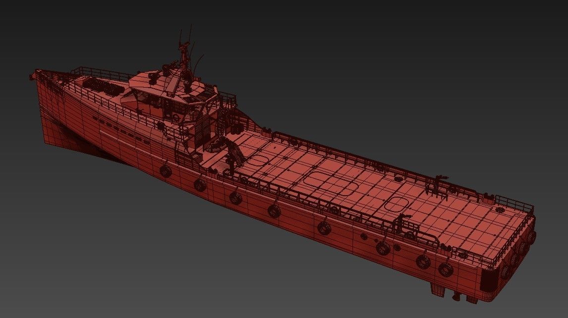 FAST CREW SUPPLIER VESSEL 3D model_16