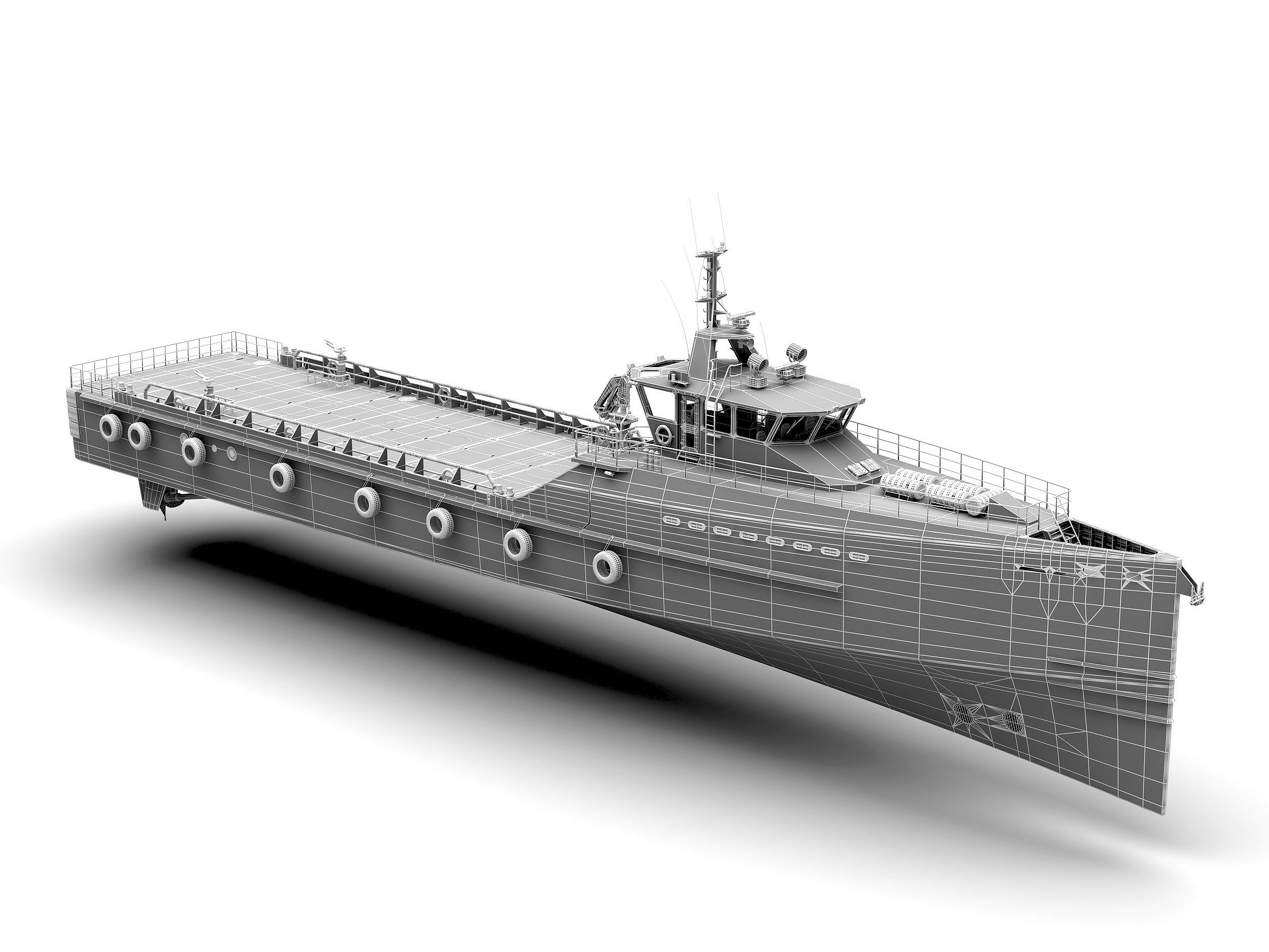 FAST CREW SUPPLIER VESSEL 3D model_14