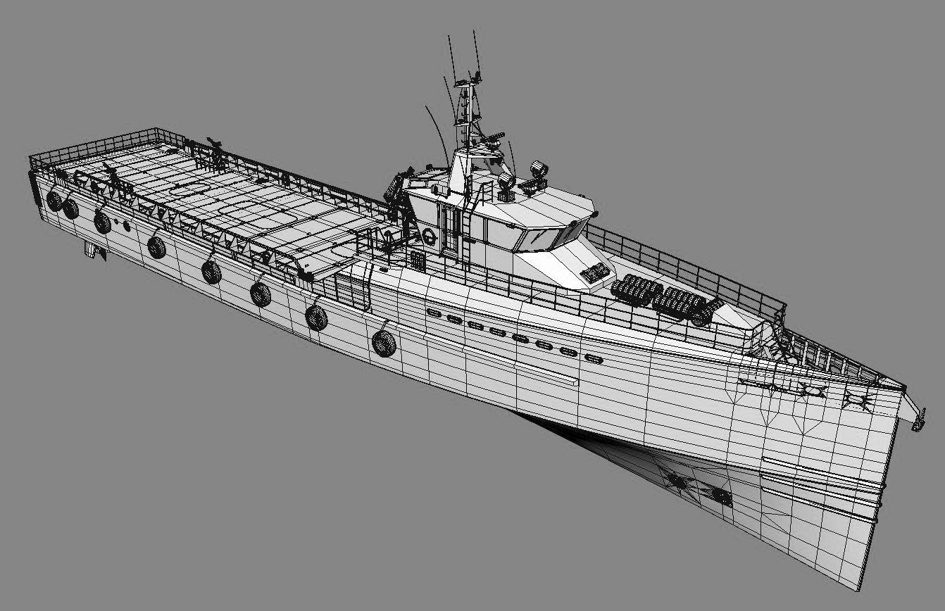 FAST CREW SUPPLIER VESSEL 3D model_19