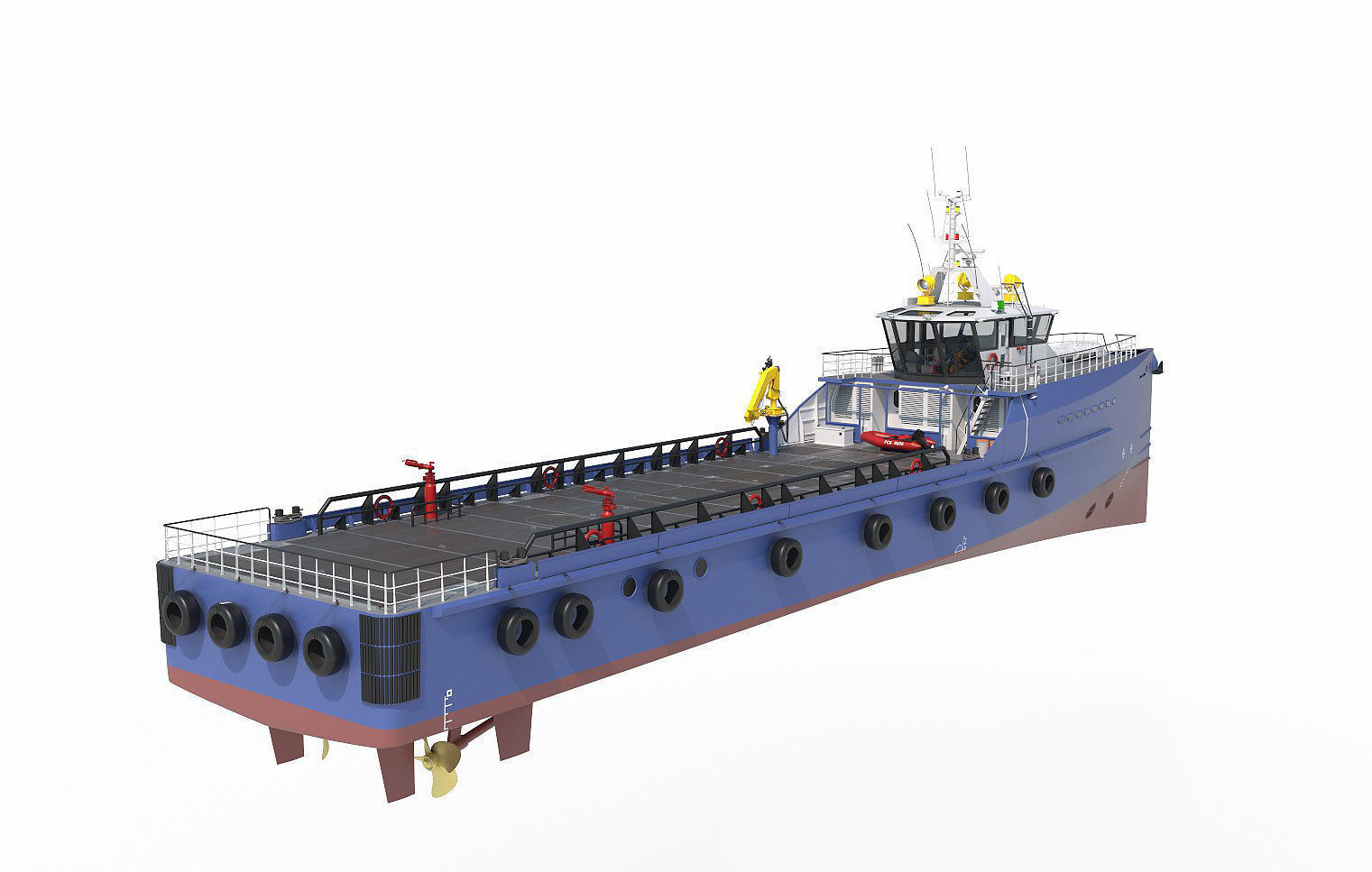 FAST CREW SUPPLIER VESSEL 3D model_2
