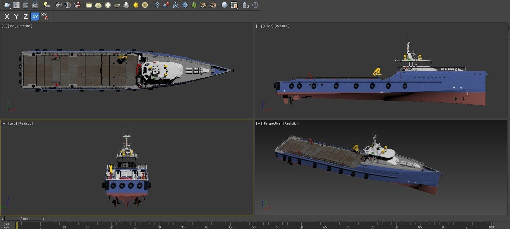 FAST CREW SUPPLIER VESSEL 3D model_9