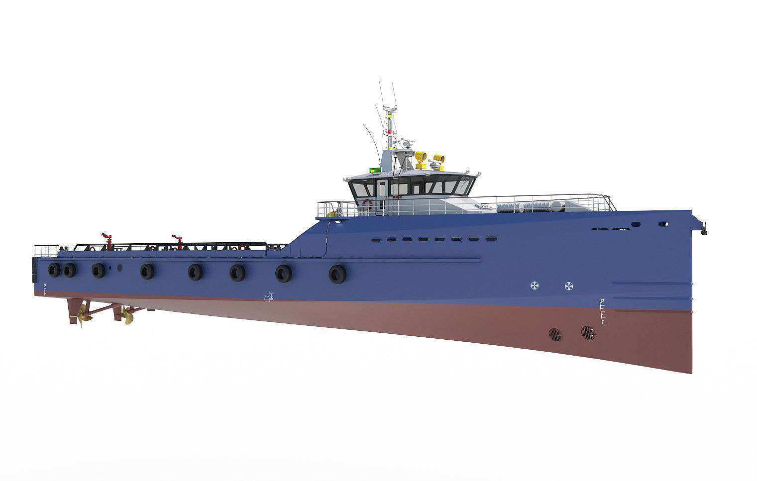 FAST CREW SUPPLIER VESSEL 3D model_1