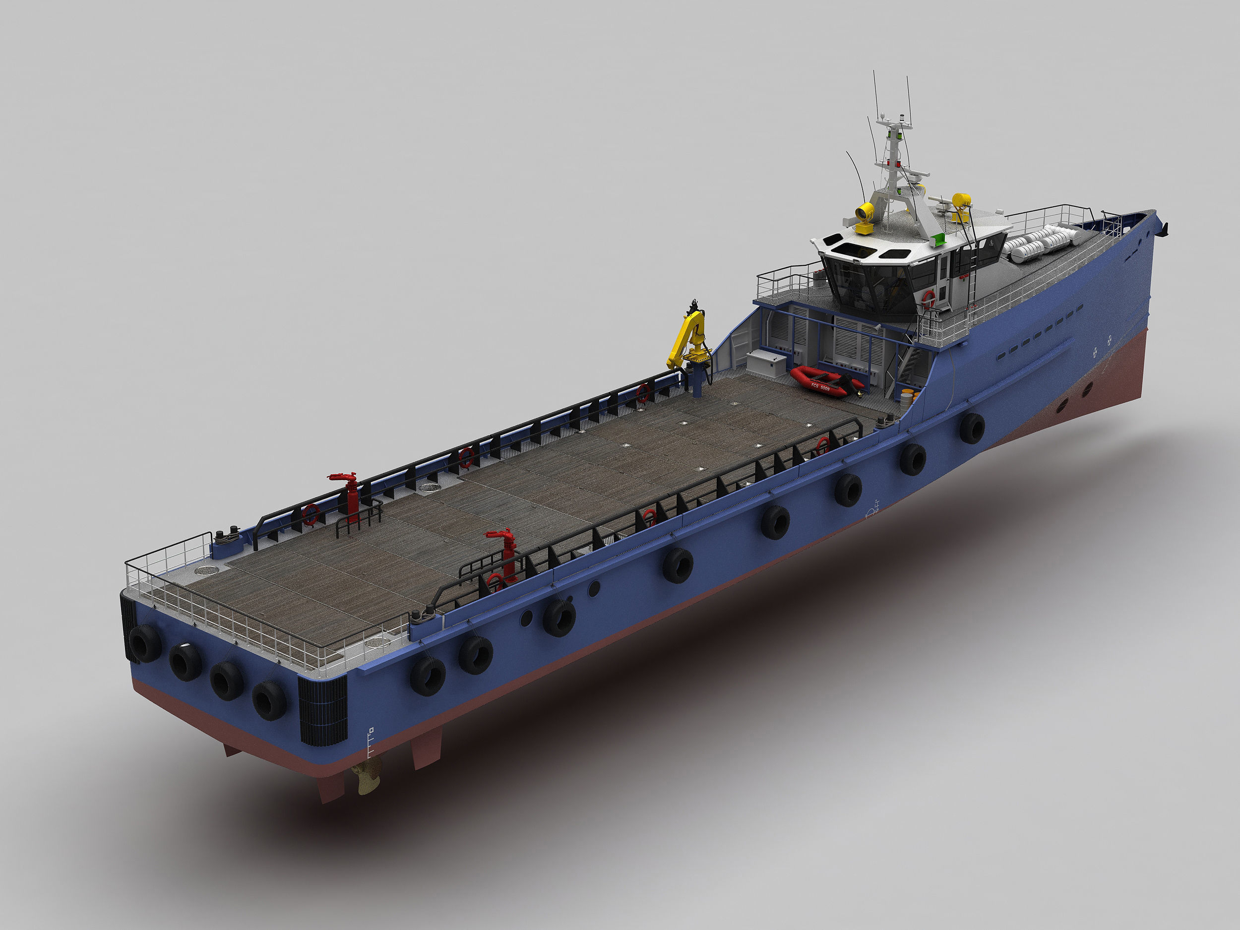 FAST CREW SUPPLIER VESSEL 3D model_8