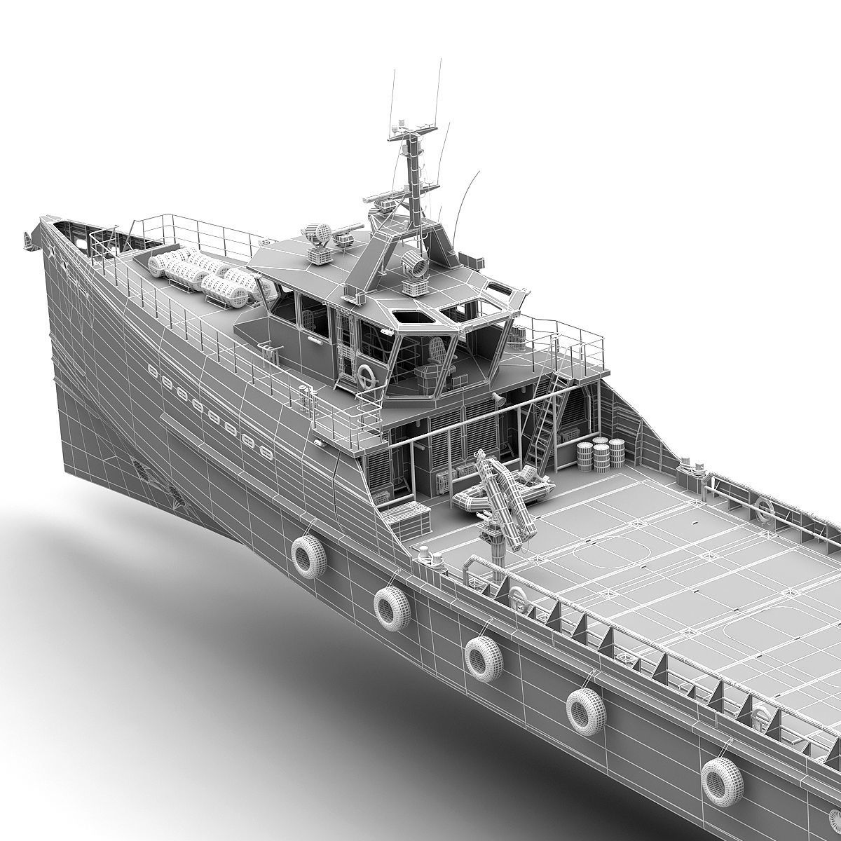 FAST CREW SUPPLIER VESSEL 3D model_12