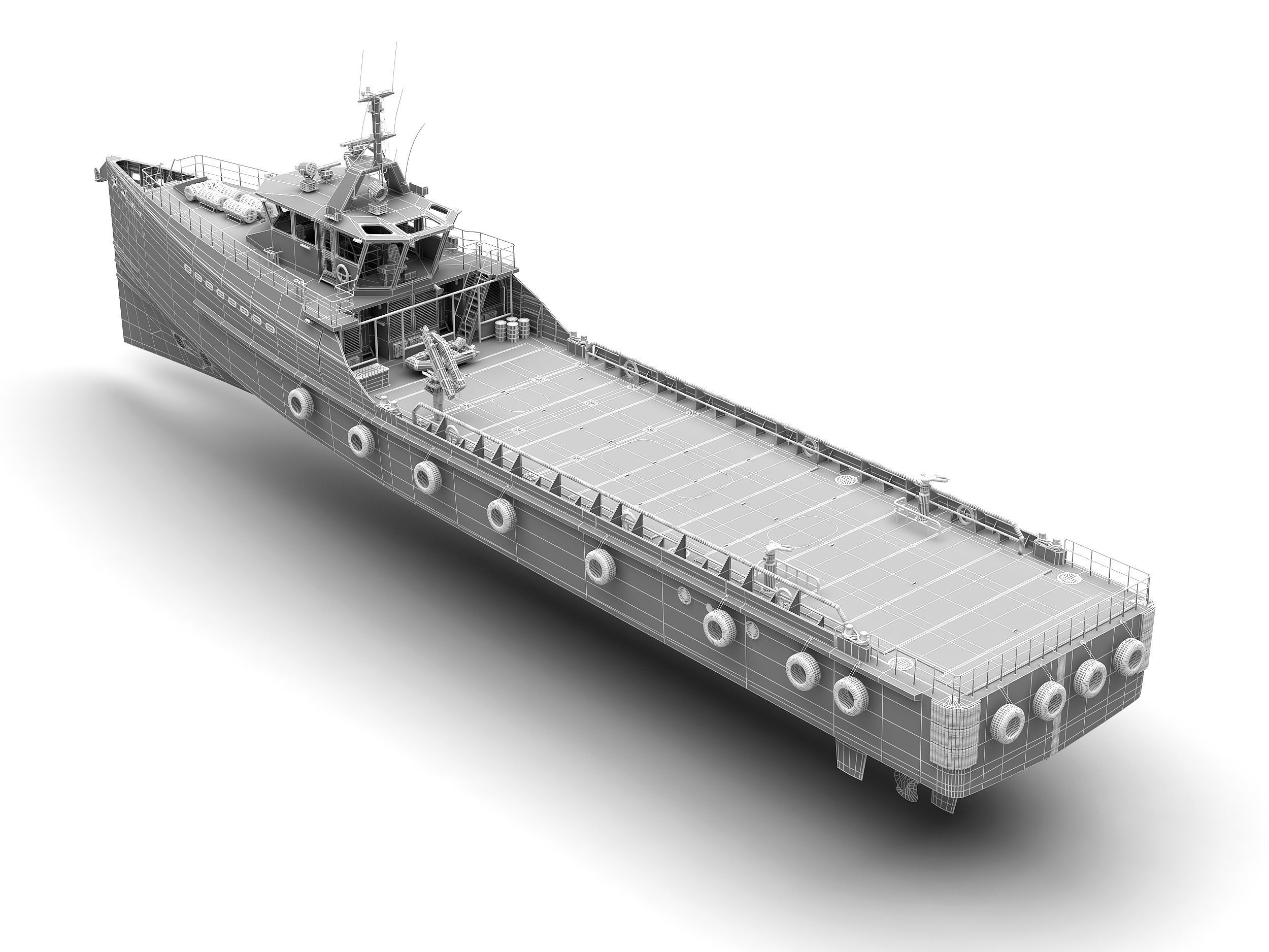 FAST CREW SUPPLIER VESSEL 3D model_11