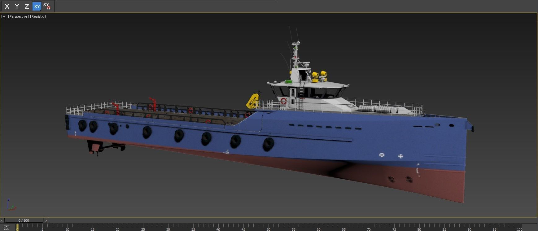 FAST CREW SUPPLIER VESSEL 3D model_10
