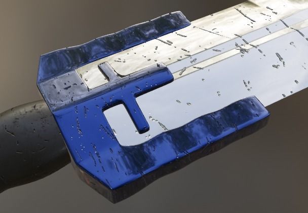 Spiky dagger Free 3D model_2