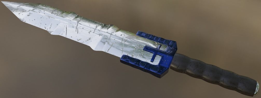 Spiky dagger Free 3D model_1