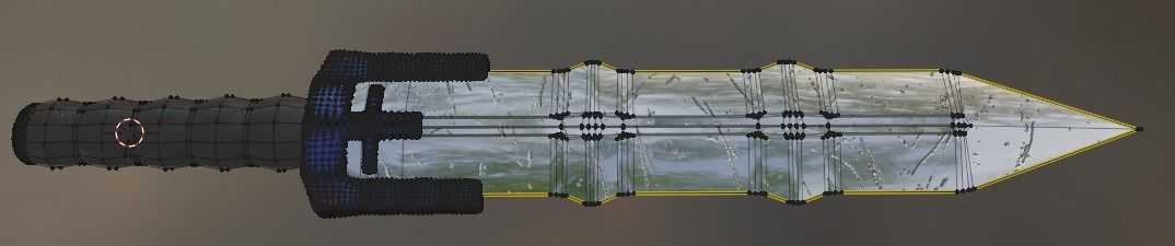 Spiky dagger Free 3D model_3