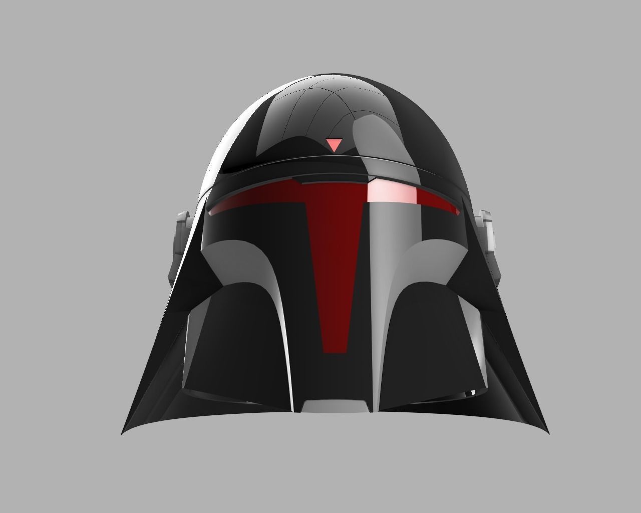 Mandalorian Inquisitor Custom Helmet 3D print model_1
