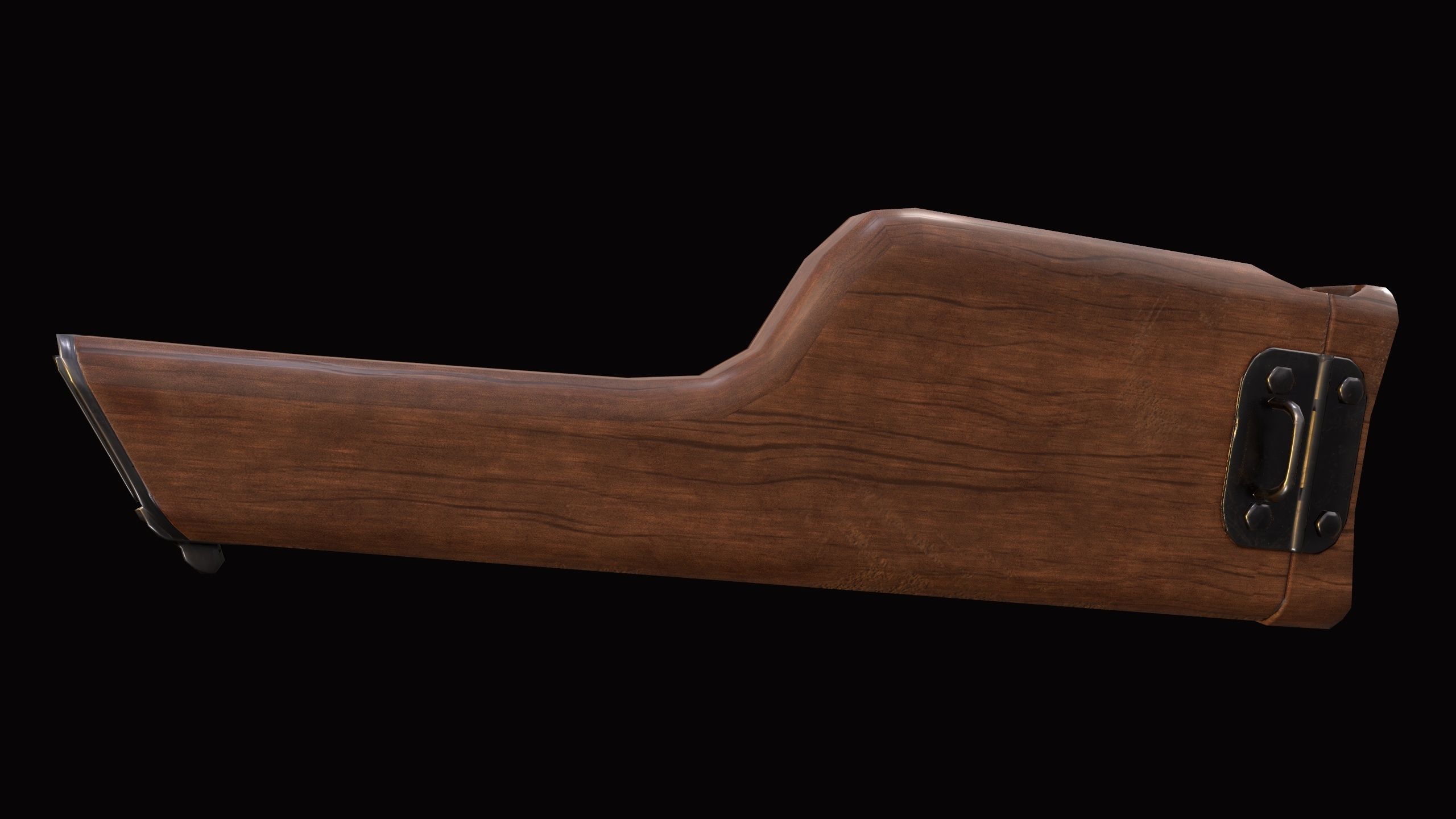 Pistol Mauser C-96 Retro Low -Poly Gun Low-poly 3D model_17