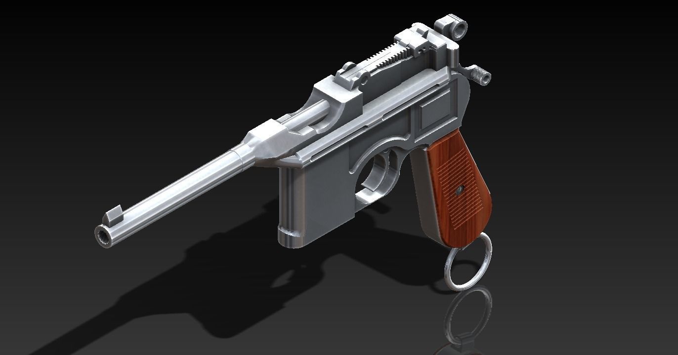 Mauser C96 3D model_3