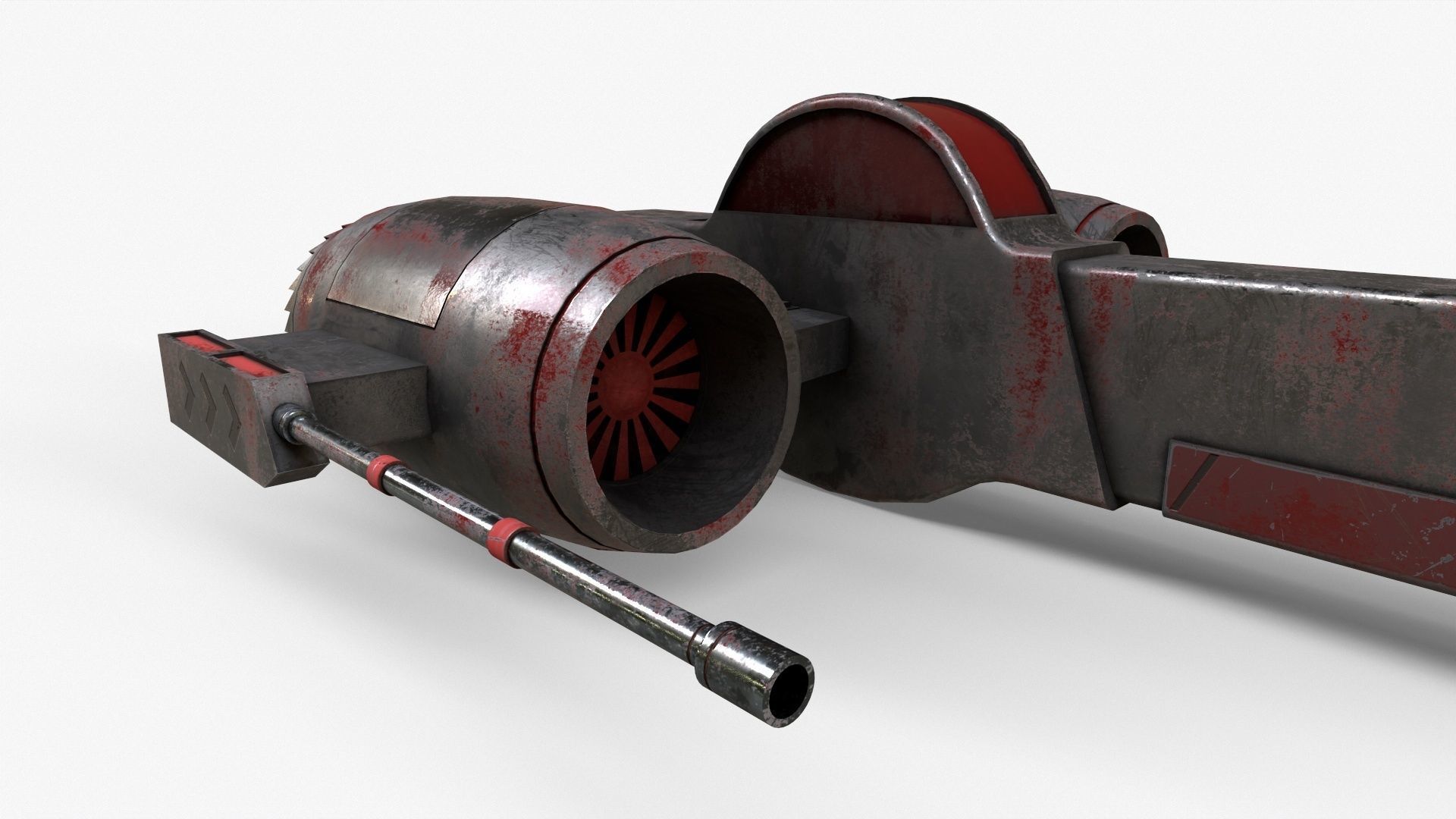 Sci-Fi Space Ship Low-poly 3D model_21