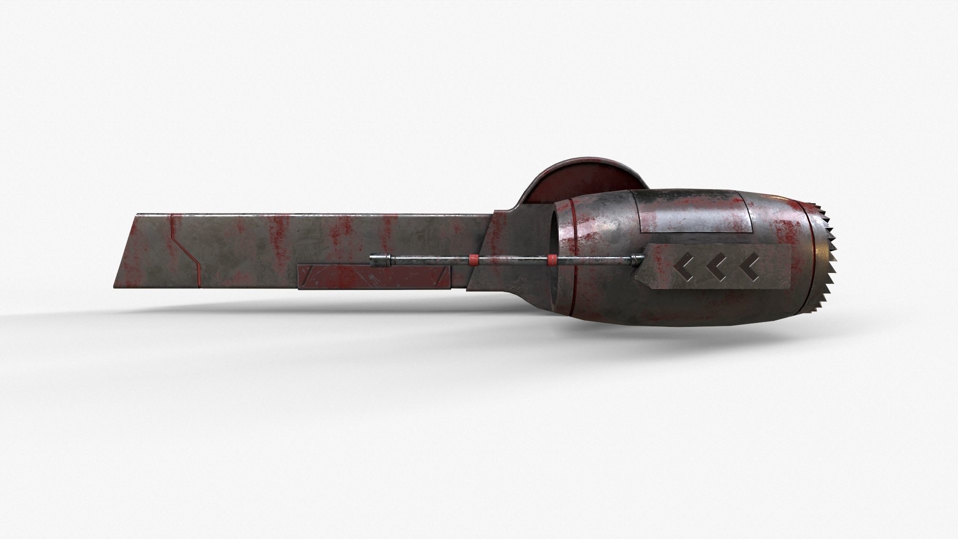 Sci-Fi Space Ship Low-poly 3D model_18