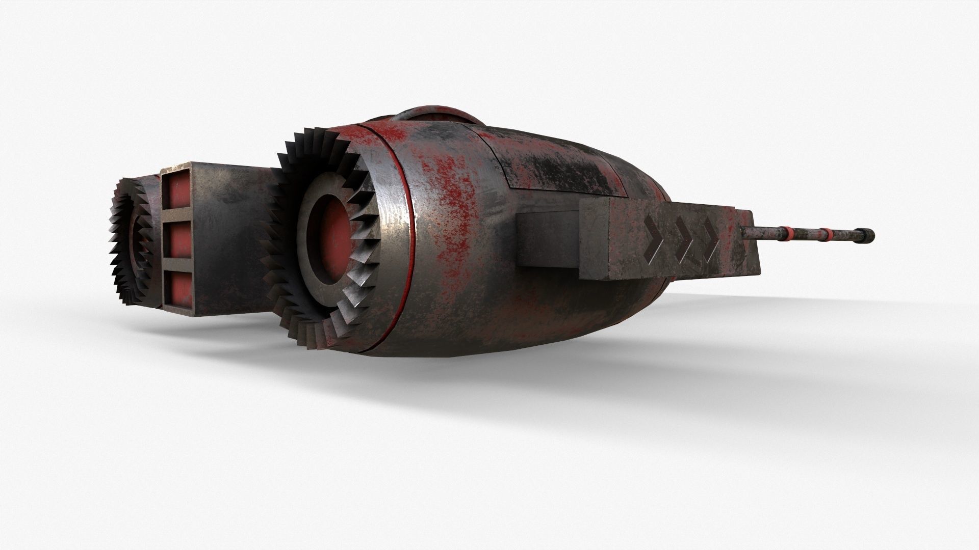 Sci-Fi Space Ship Low-poly 3D model_20