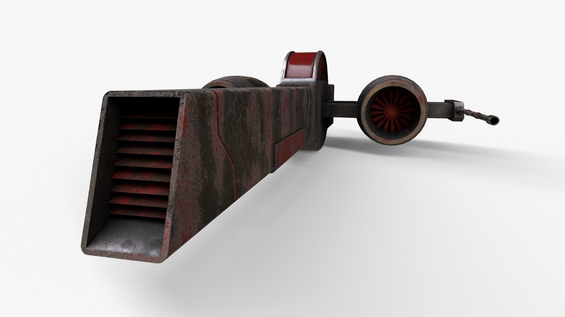 Sci-Fi Space Ship Low-poly 3D model_22