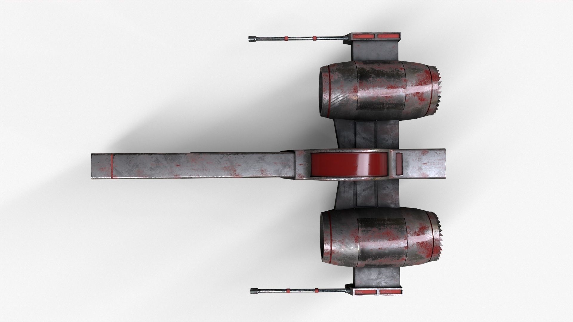 Sci-Fi Space Ship Low-poly 3D model_15