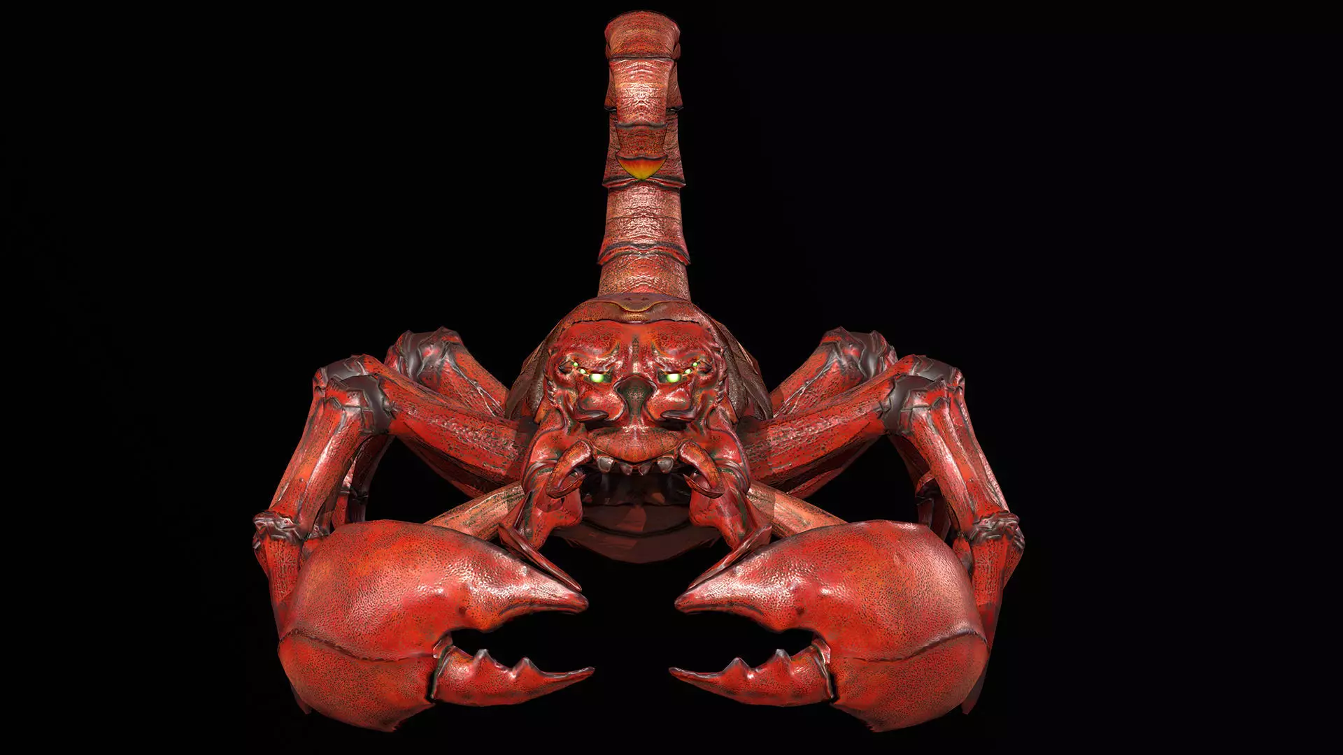 Low-poly model Scorpion Low-poly 3D model_0