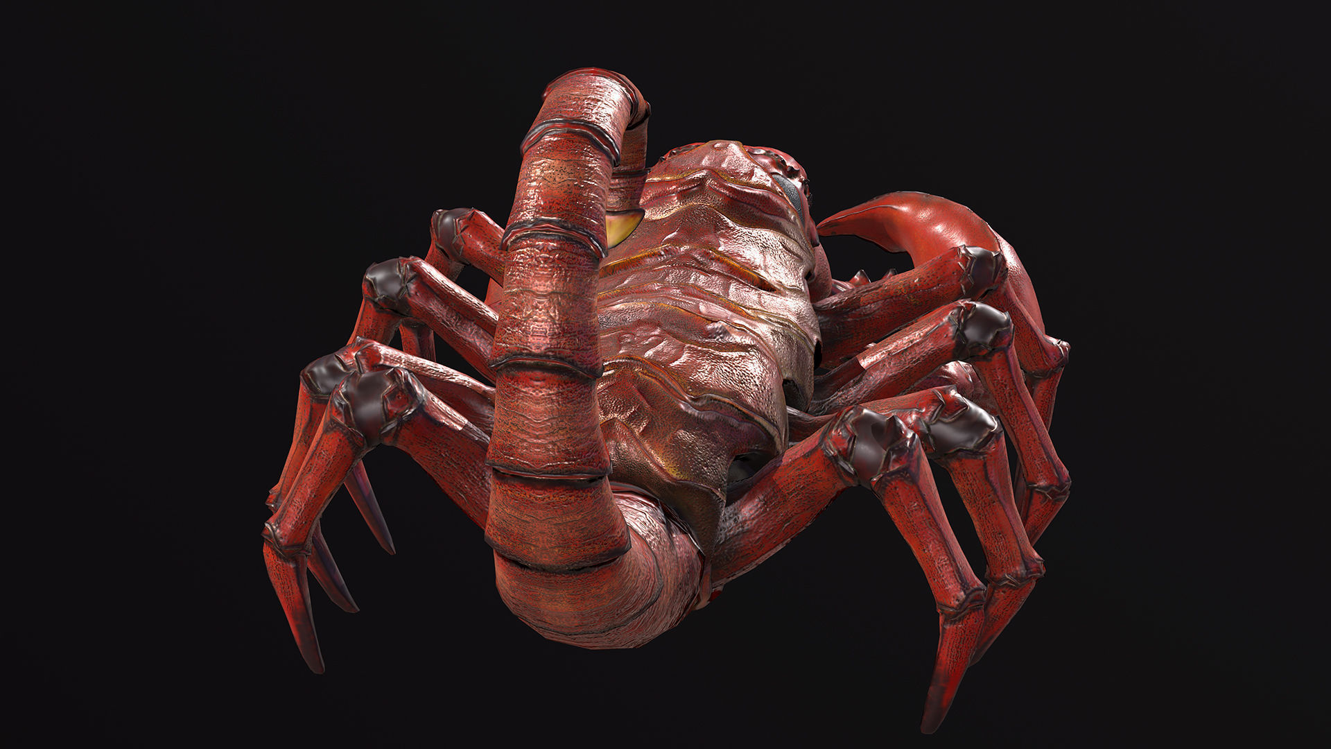 Low-poly model Scorpion Low-poly 3D model_7