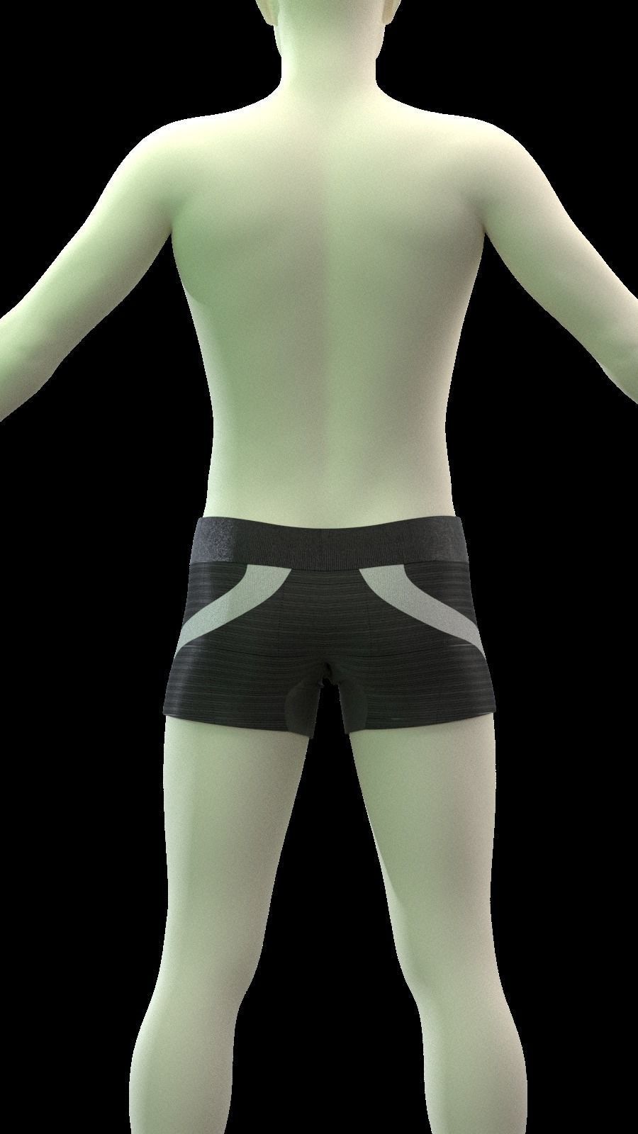 DAZ MALE FEMALE swimsuit lingerie SET 3D model_8