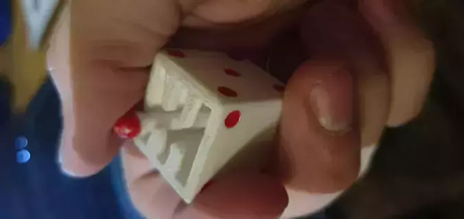 Dice gear lever KEYCHAIN