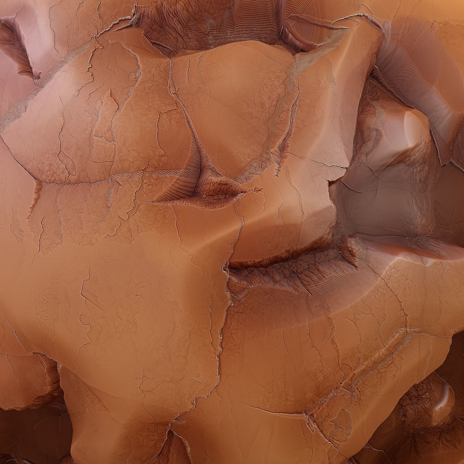 Stylized Clay Cliff Generator - PBR - 4K - PNG - SBSAR Texture_6