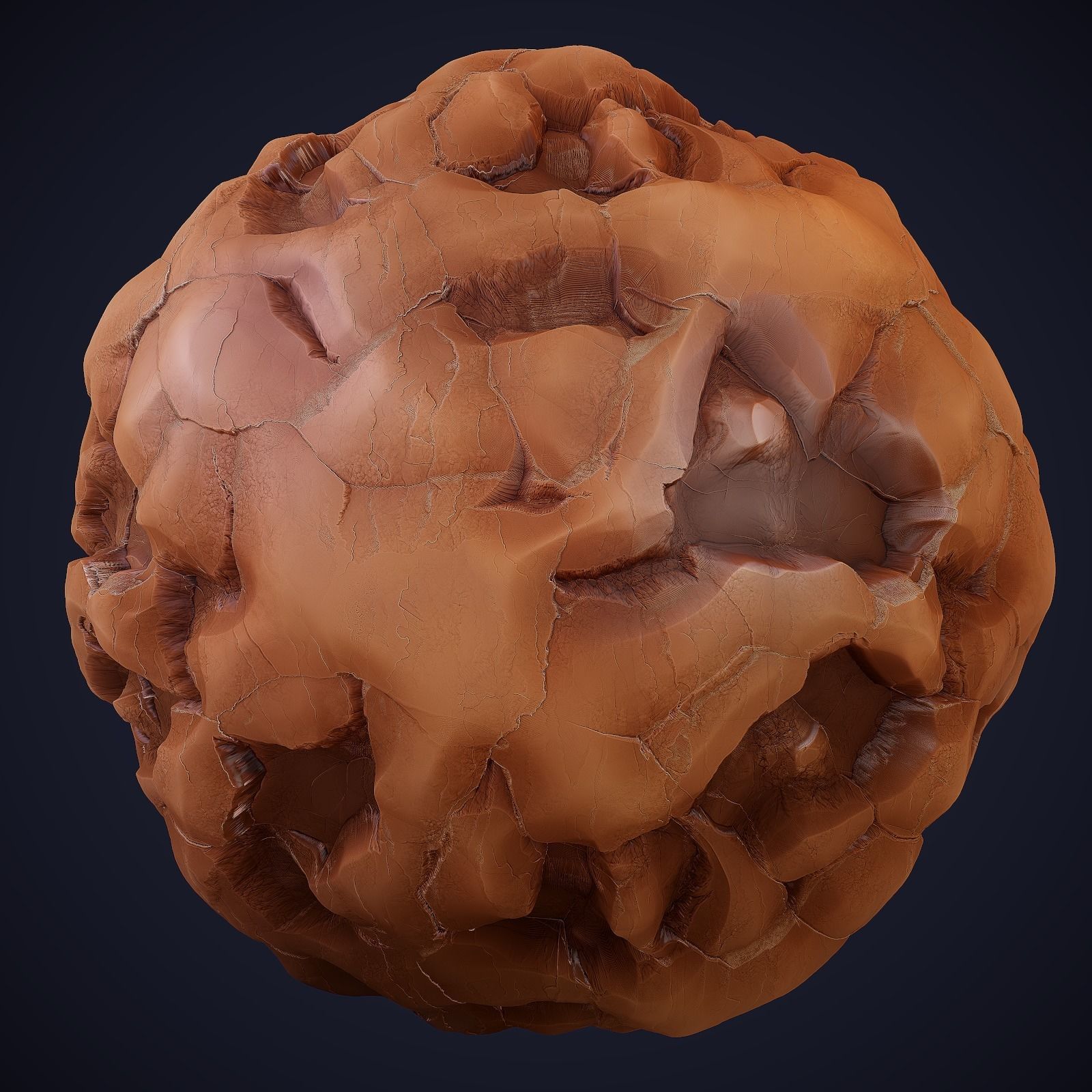 Stylized Clay Cliff Generator - PBR - 4K - PNG - SBSAR Texture_3