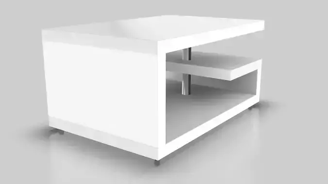 Living Room Table 003 Low-poly 3D model