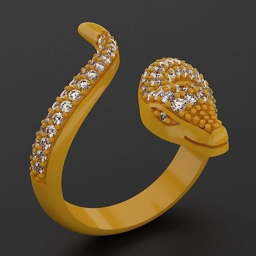 Serpent Ring 3D print model