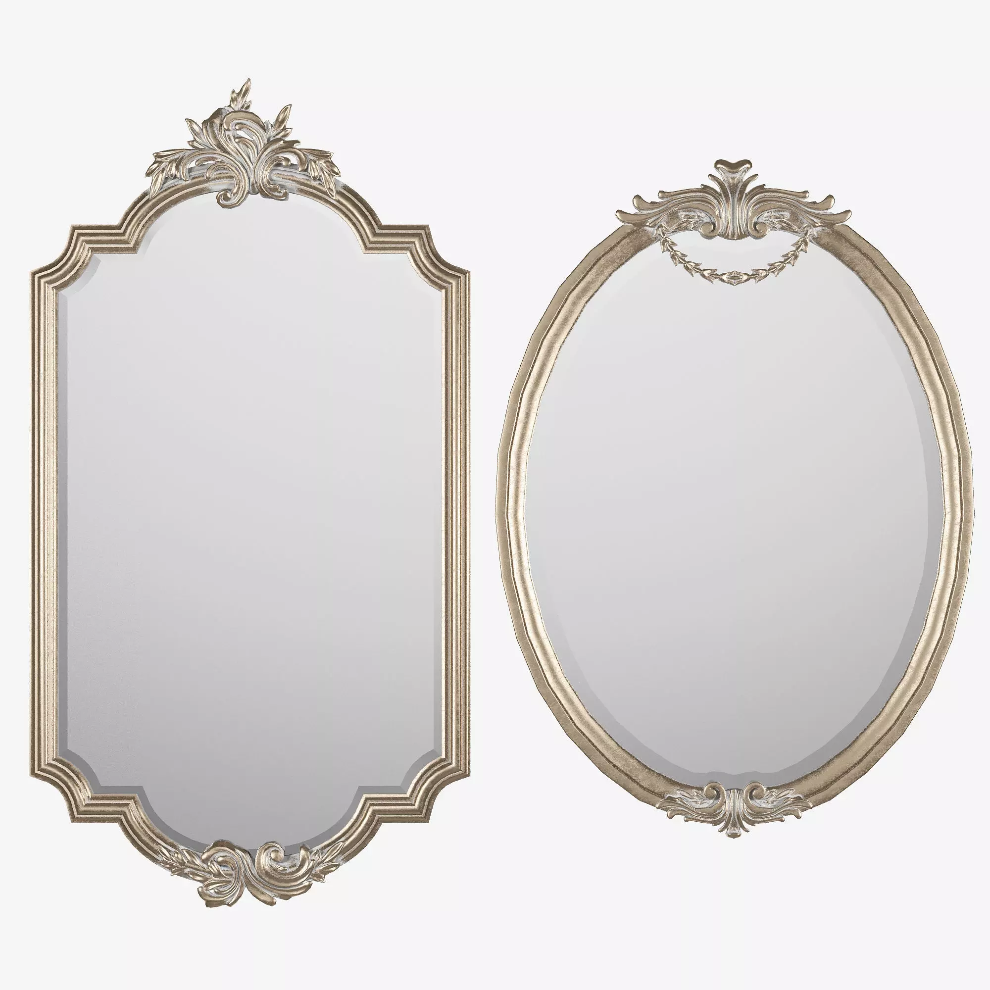 baroque mirrors 3D model_0