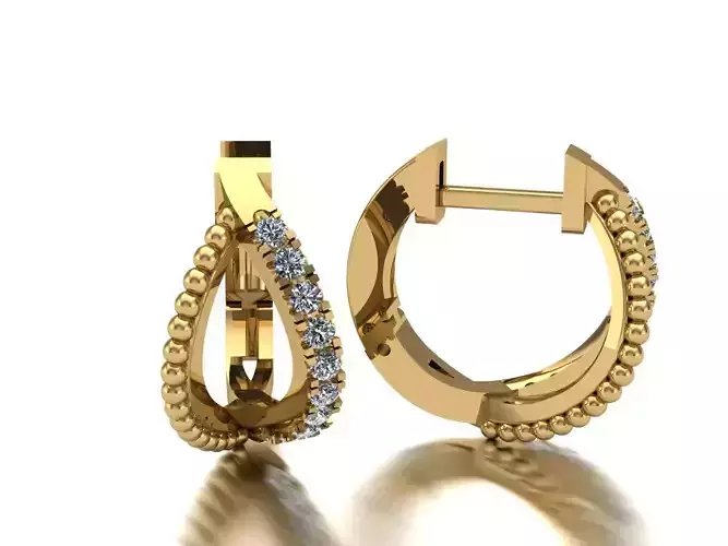 Hoop earrings   for 3d print