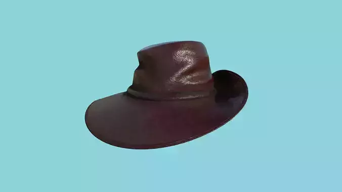 Glossy Leather Hat - Character Fashion Design
