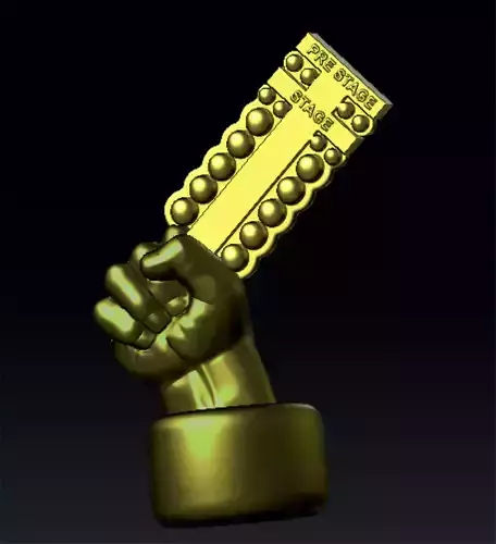 Trophy for drag race