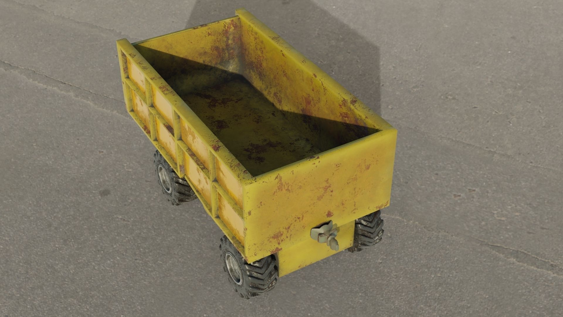 Container truck 3D model Low-poly 3D model_18