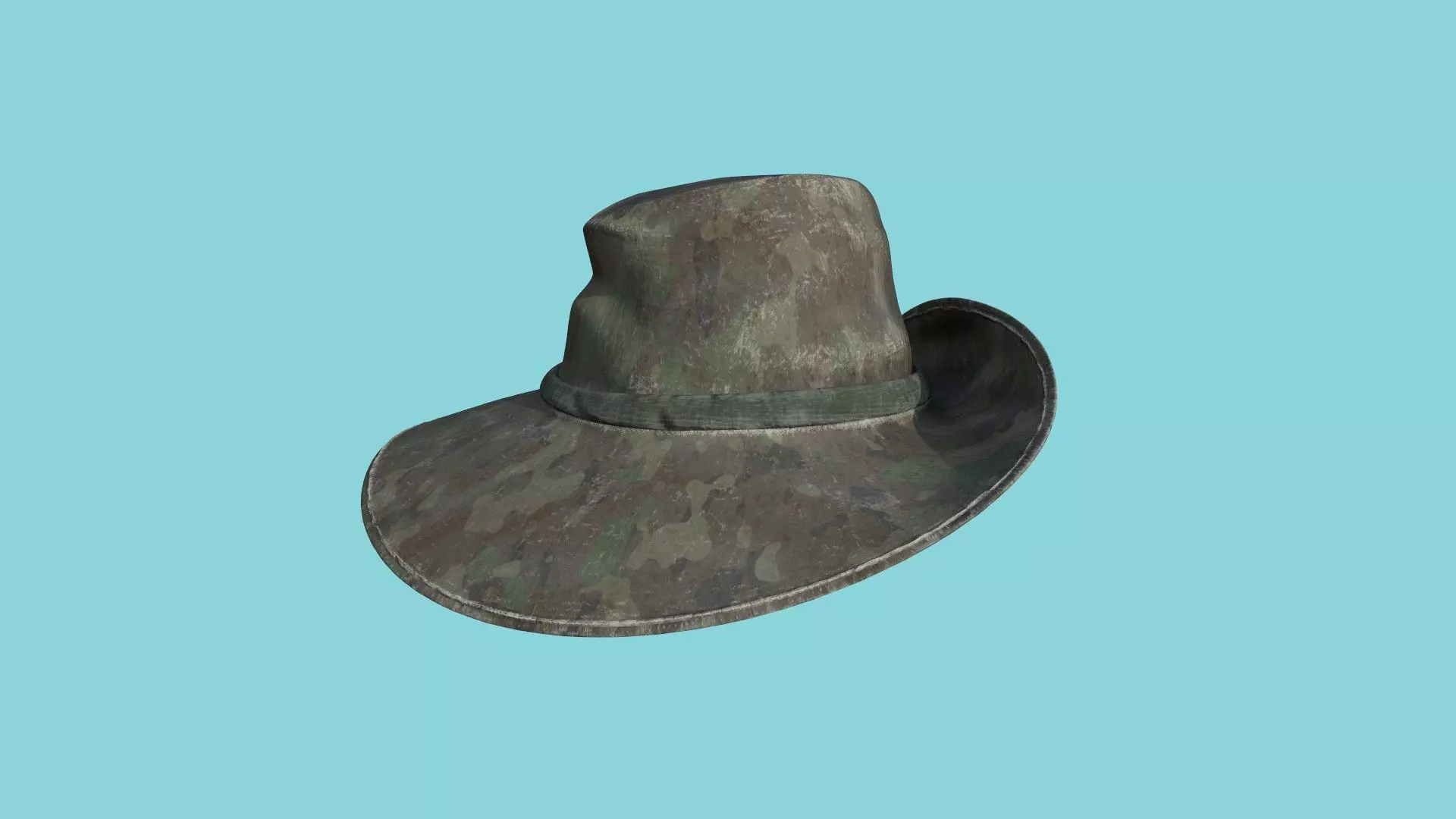 Ranger - Fisherman - Hat - Character Fashion Design Low-poly 3D model