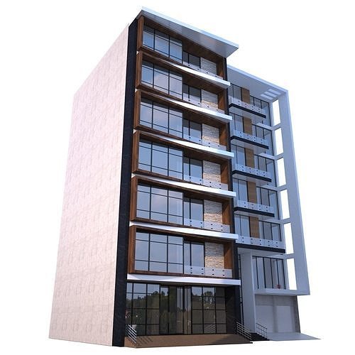 Apartment building 3D model