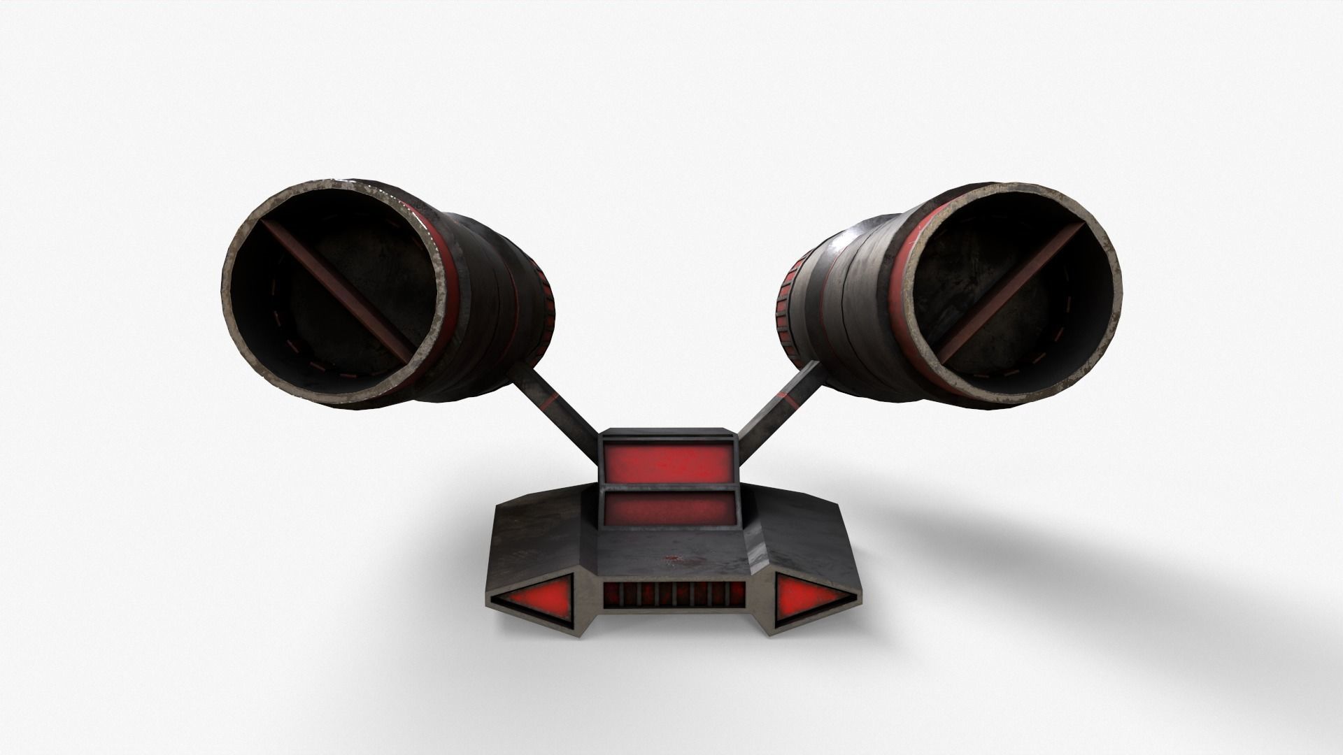 Sci-Fi Space Ship V2 Low-poly 3D model_6