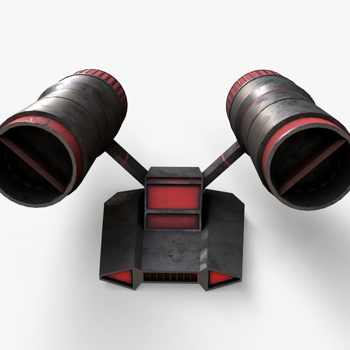 Sci-Fi Space Ship V2 Low-poly 3D model_15