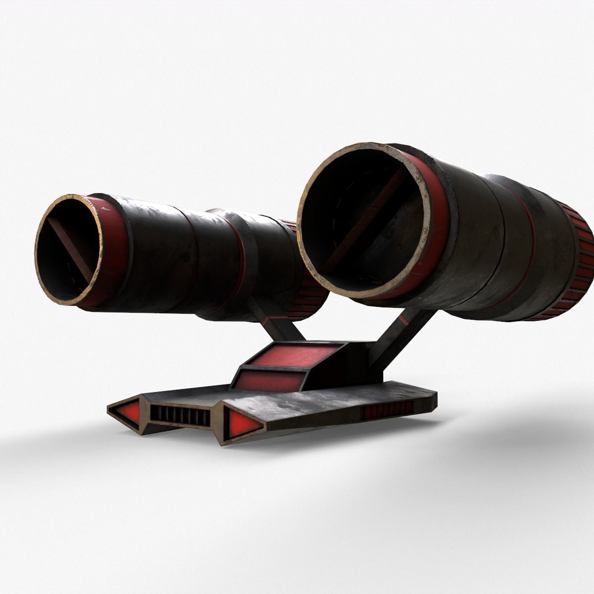 Sci-Fi Space Ship V2 Low-poly 3D model_14