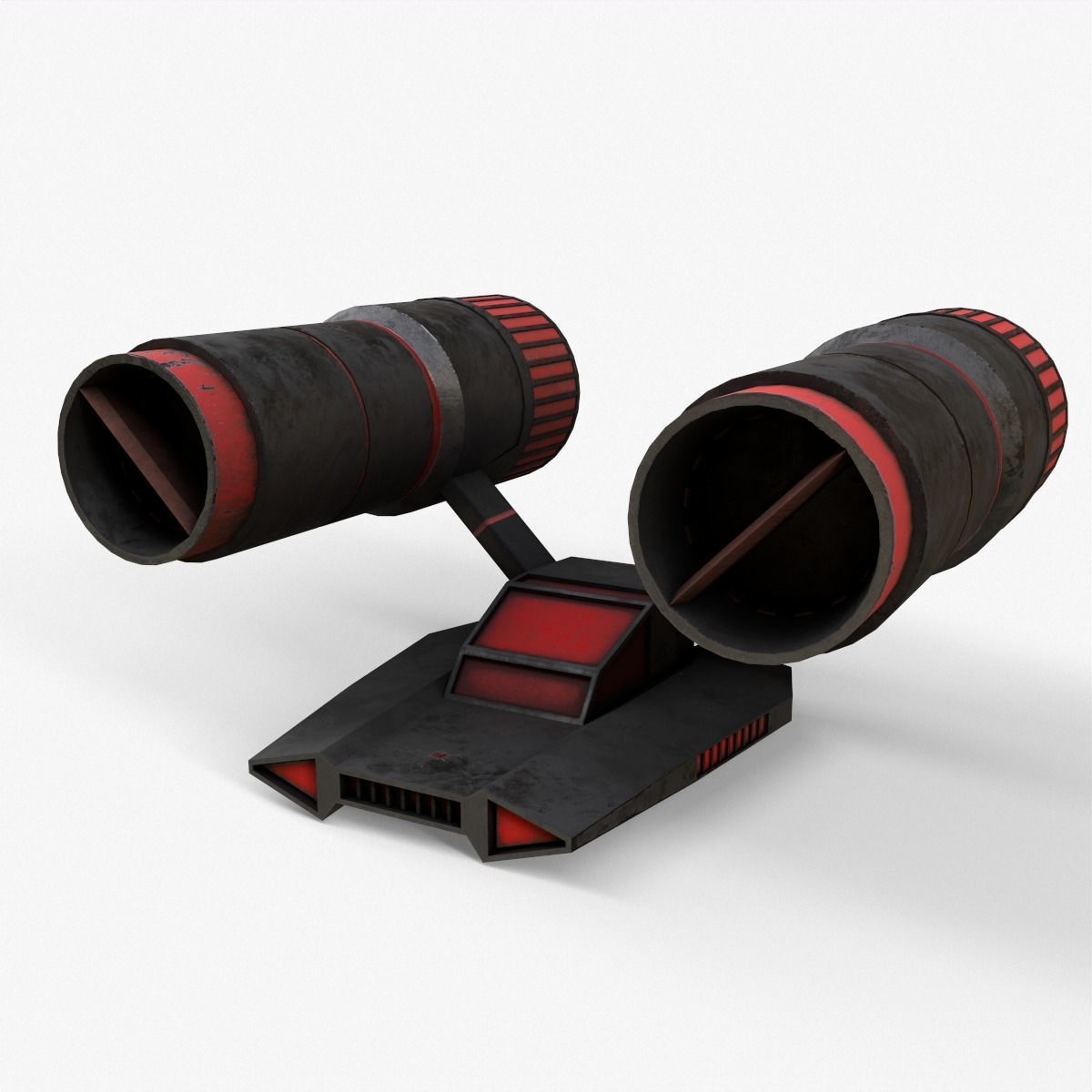 Sci-Fi Space Ship V2 Low-poly 3D model_10