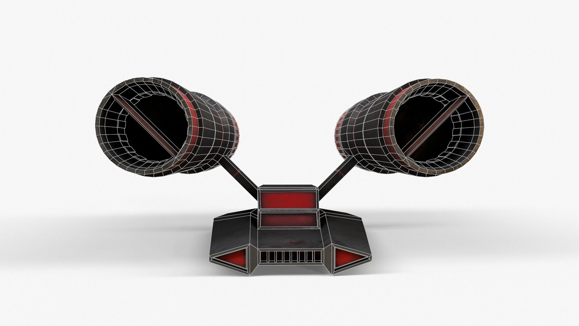 Sci-Fi Space Ship V2 Low-poly 3D model_7