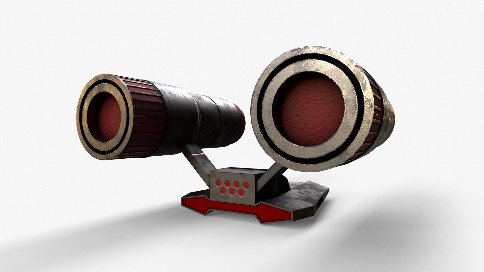 Sci-Fi Space Ship V2 Low-poly 3D model_11